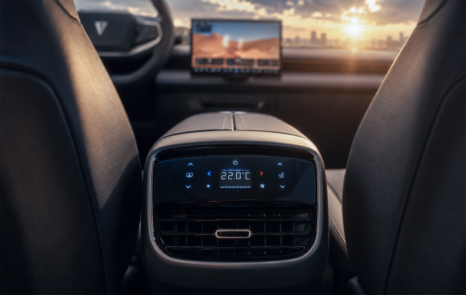 Rear Seat Touchable Control Panel